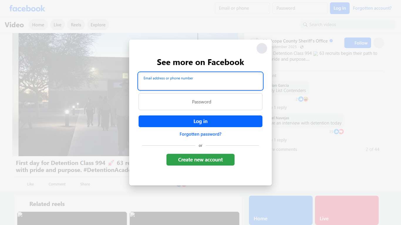 First day for Detention Class 994 🚀 63 recruits begin their path to serve with pride and purpose. #DetentionAcademy #Class994 #MCSO Maricopa County Sheriff's Office Facebook